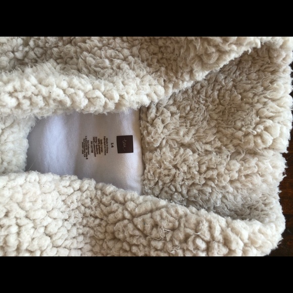 Tea Collection Sherpa fleece pullover size 14 - Picture 7 of 8